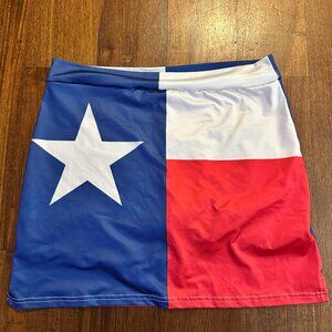 Texas State Flag Tennis Skirt - Size M